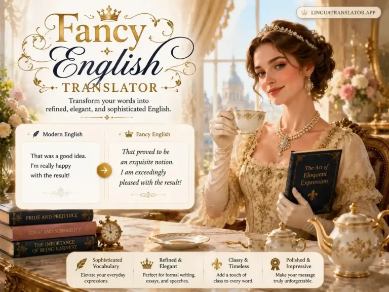 Fancy English Translator – Elevate Your Words Instantly