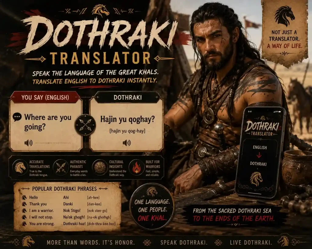 dothraki translator dothraki translator